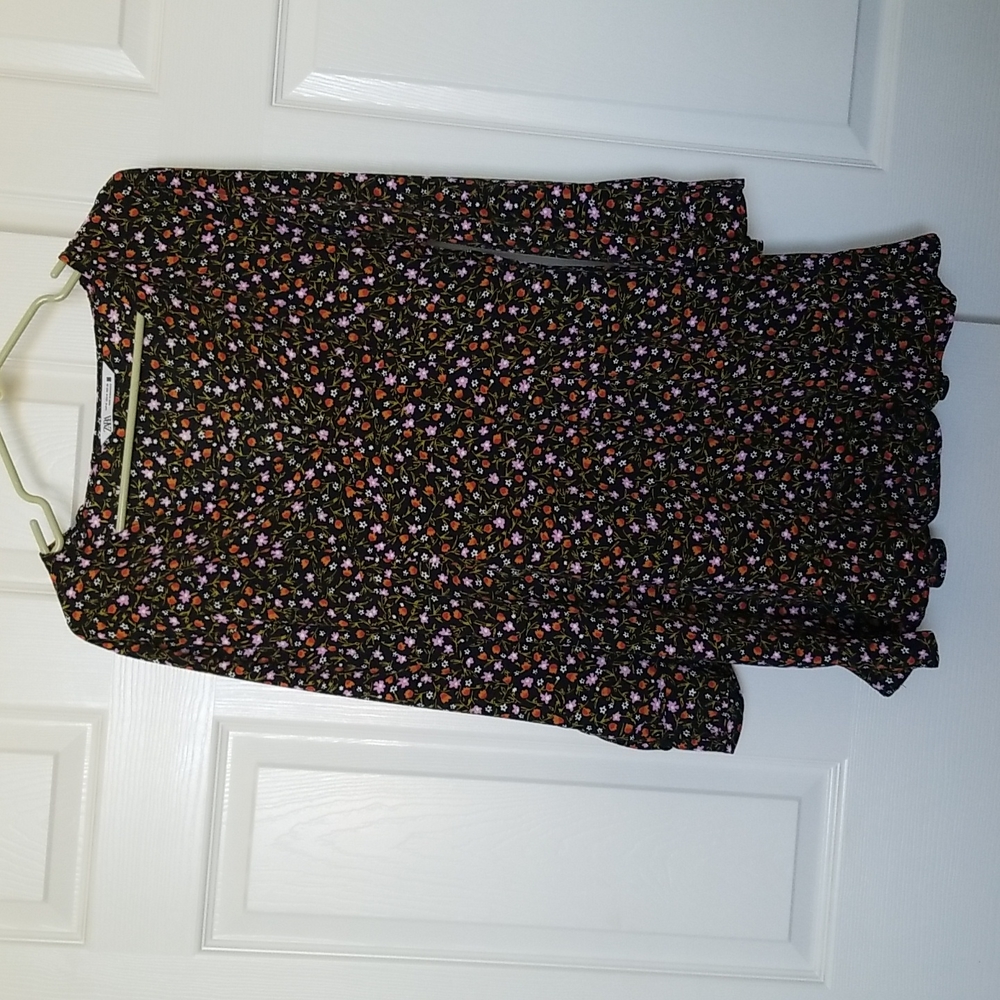 Zara Print mini dress